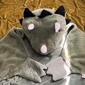 Plush Dinosaur Pillowfort Costume Blanket